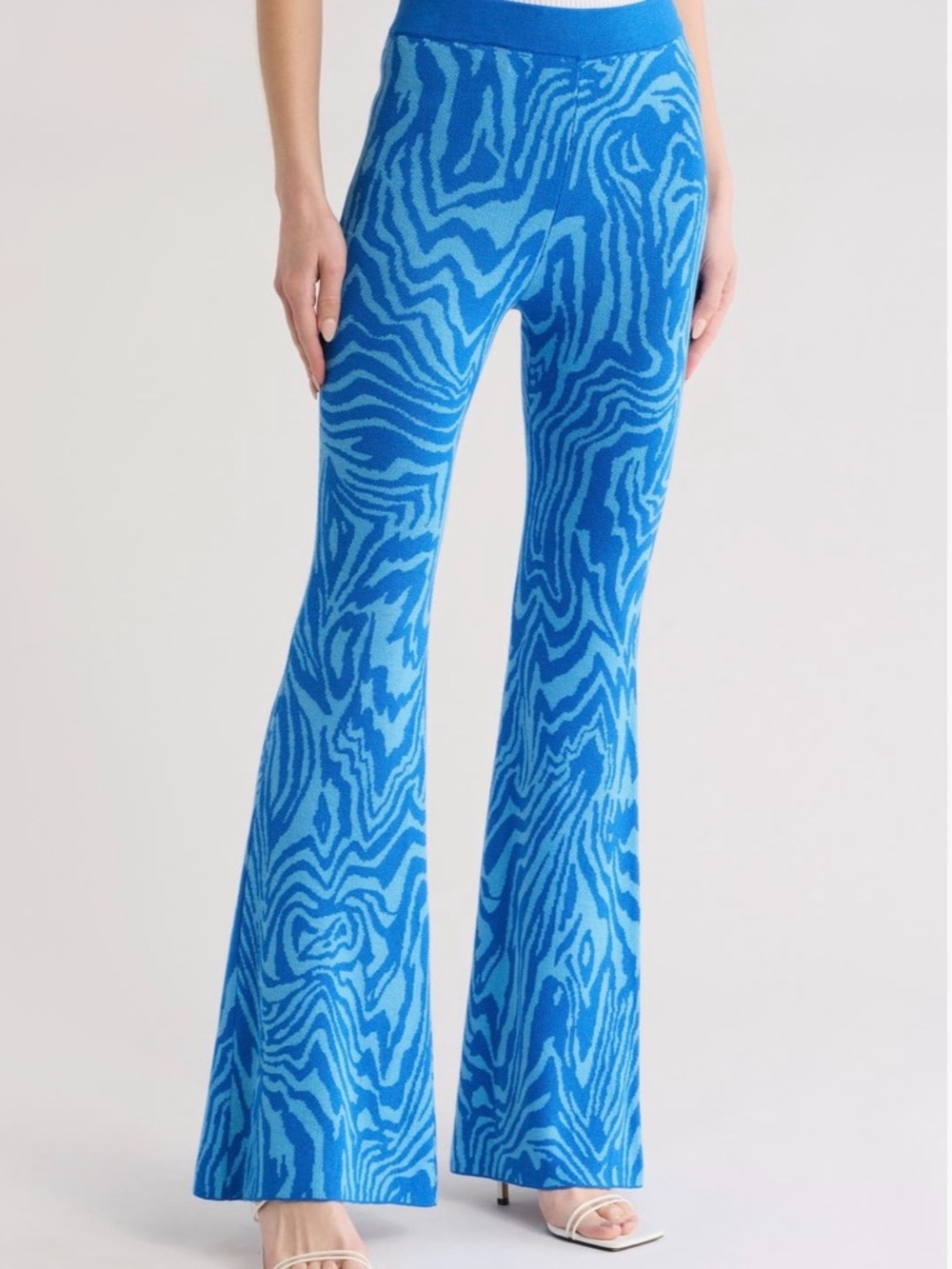 Mother Quickie Roller flare Sweater Pants.